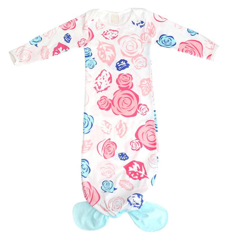 Cotton Newborn Baby Mermaid Style Baby Warm Sleeping Clothes Infant Floral Sleepwear Bedding Quilt