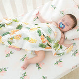 2 Layers Baby Swaddle Wrap Newborn Blanket Cotton Muslin Swaddle for Infant Kids Bath Towel Baby Bedding Sheet Play Mat