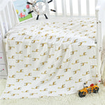 2 Layers Baby Swaddle Wrap Newborn Blanket Cotton Muslin Swaddle for Infant Kids Bath Towel Baby Bedding Sheet Play Mat