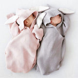 Fashion Baby Blankets Envelope for Newborns Baby Covers Rabbit Ear Swaddling Baby Wrap Photography Baby Girl Clothes